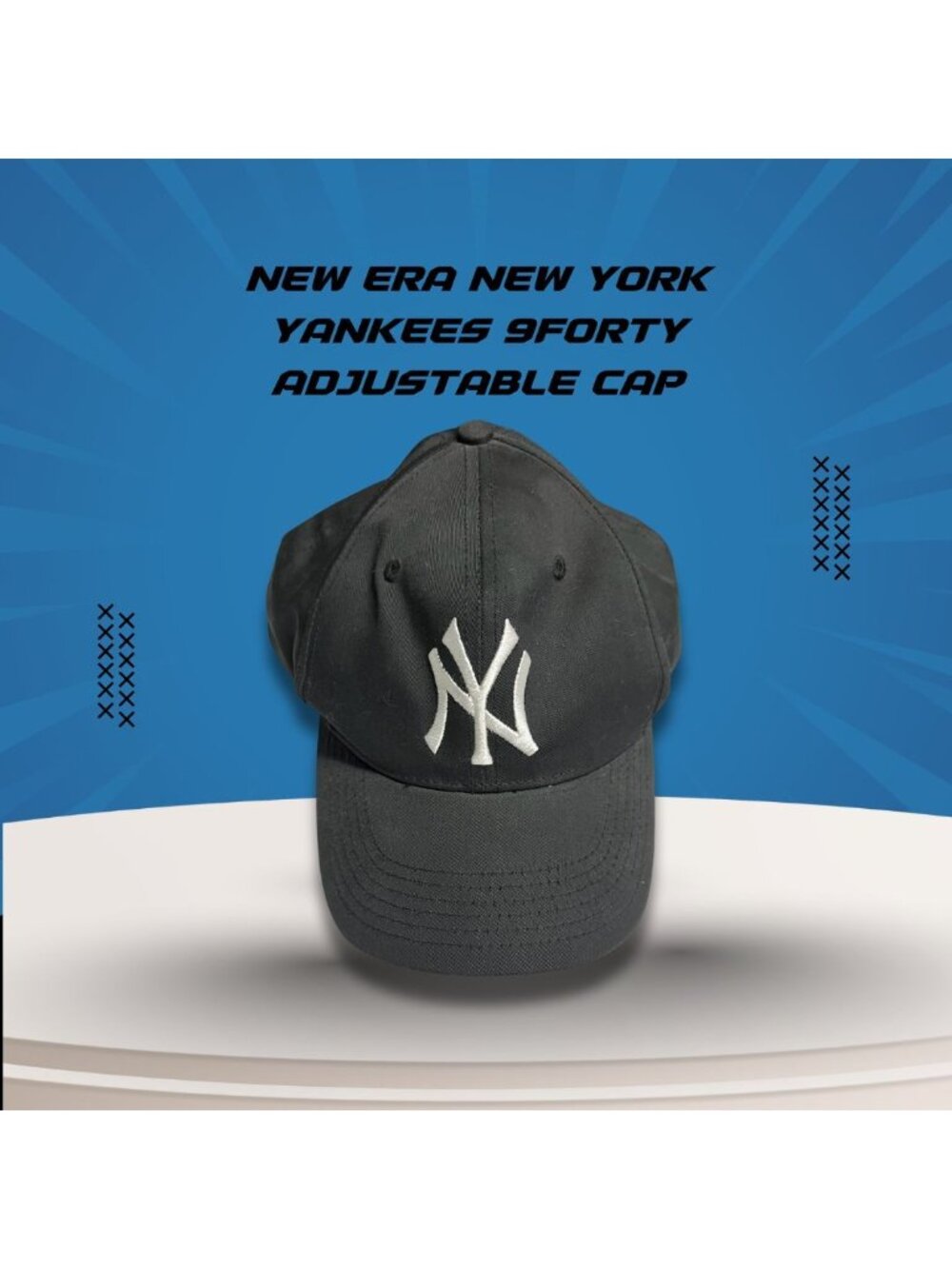 New Era New York Yankees 9Forty Adjustable Cap Black S/M
